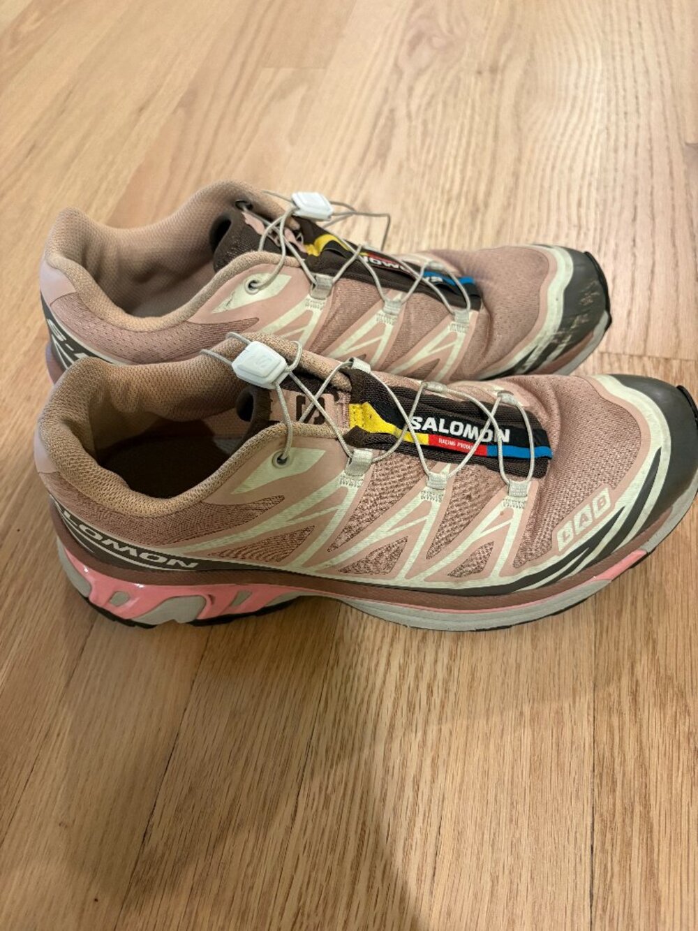 Salomon XT-6 Women's Sneakers Dusty Pink Taupe Size 10.5